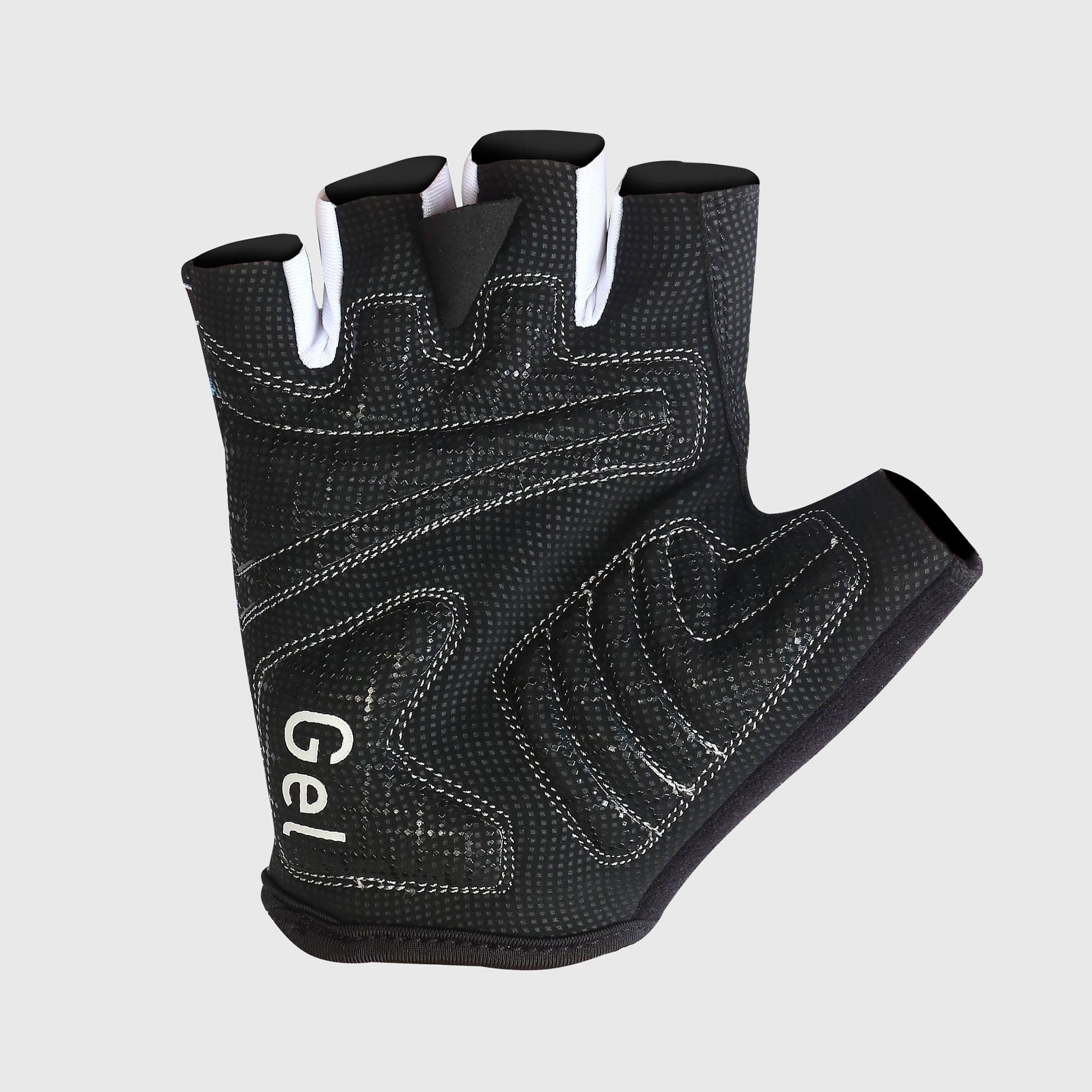 Fdx Navy Blue Short Finger Cycling Gloves for Summer MTB Road Bike fingerless, anti slip & Breathable - Vega
