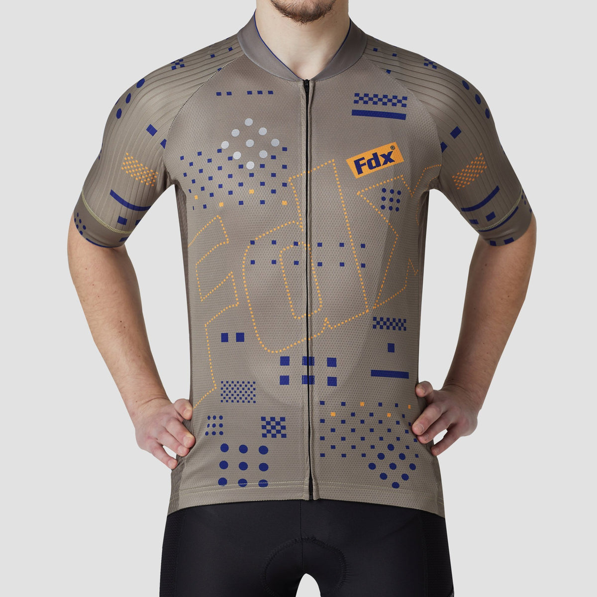 Fdx men’s best green short sleeves cycling jersey breathable summer lightweight hi-viz Reflective details biking top, skin friendly full zip half sleeves mesh cycling shirt for indoor & outdoor riding with two back & 1 zip pockets