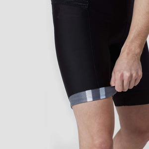 FDX Hot Weather Men Black & Blue Cycling Cargo Bib Shorts Mesh, Breathable, Lightweight elasticated & Hi Vis Reflectors Cycling clothes Australia