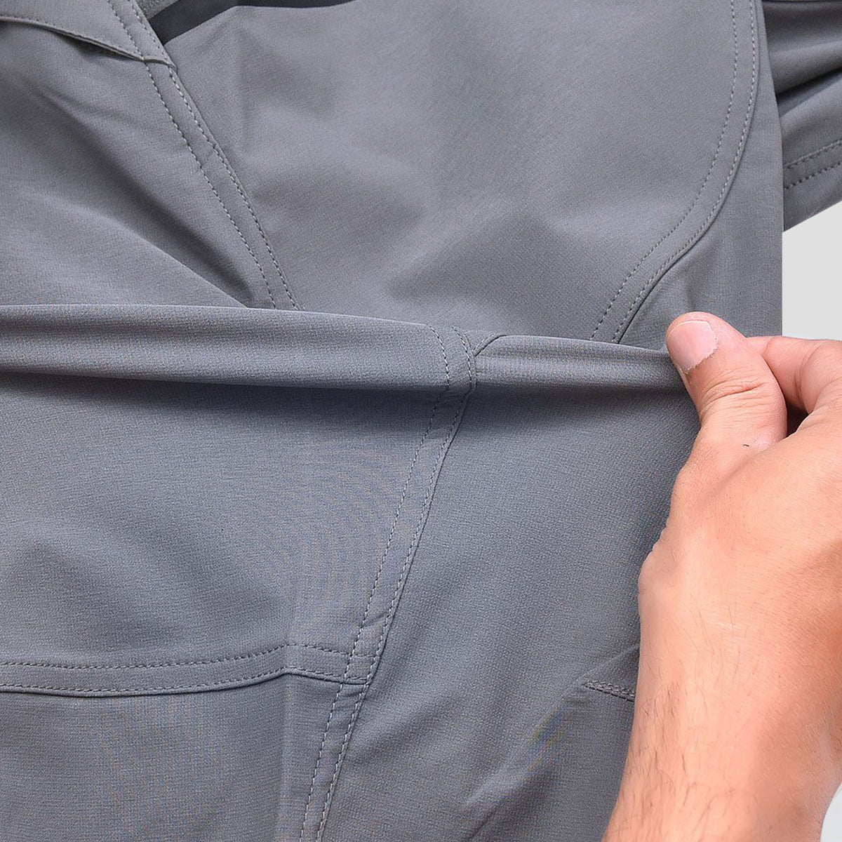 Fdx Men's Grey Cycling MTB Shorts for Summer Best Road Adjustable waistband & Mountain Bike Baggy Shorts for off Road - Nomad