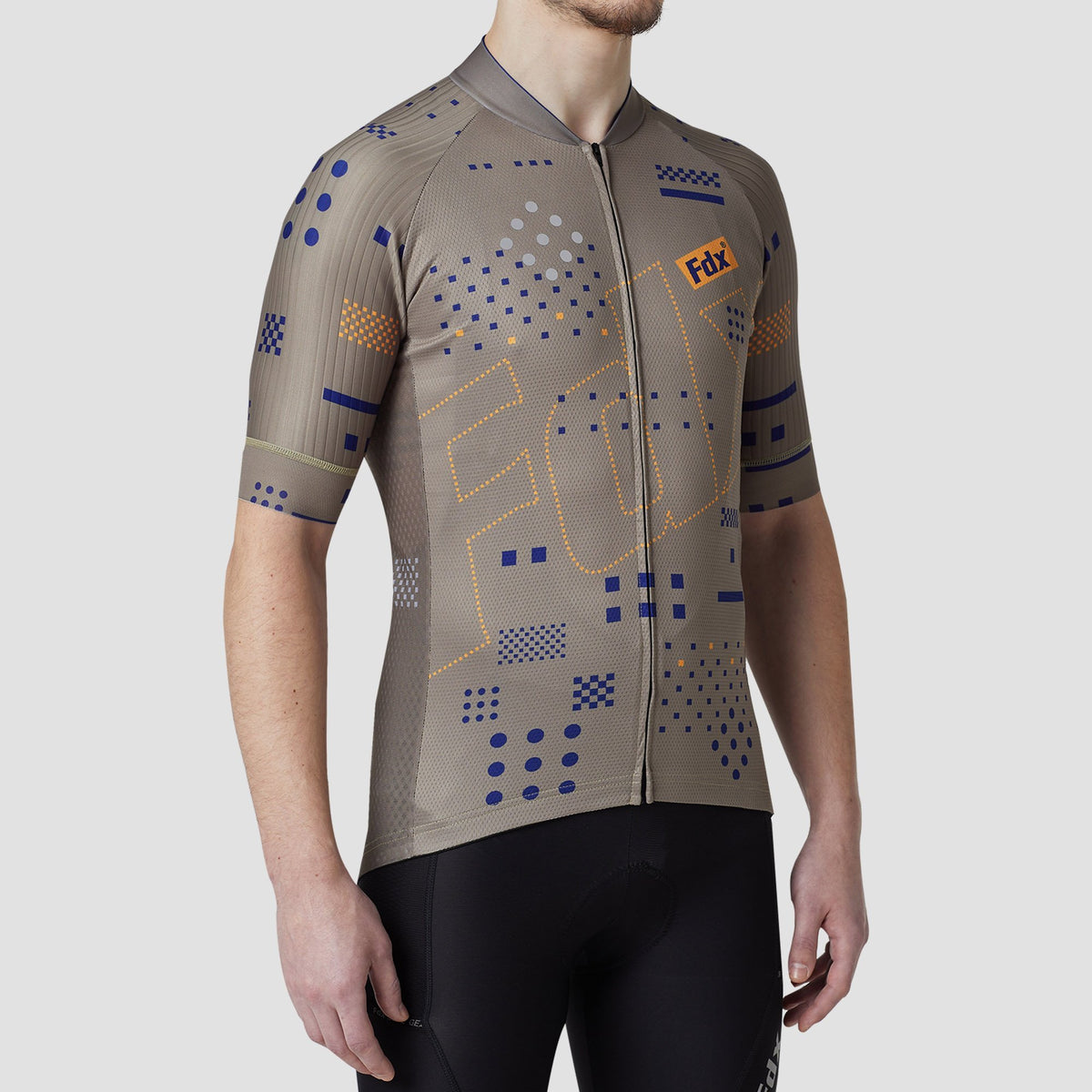 Fdx men’s best green short sleeves cycling jersey breathable summer lightweight hi-viz Reflective details biking top, skin friendly full zip half sleeves mesh cycling shirt for indoor & outdoor riding with two back & 1 zip pockets