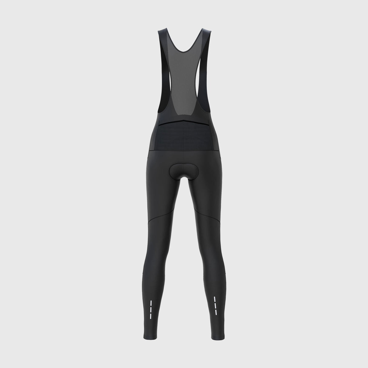 Fdx Women's Best Black Gel Padded Cycling Bib Tights For Winter Roubaix Thermal Fleece Reflective Warm Leggings - Arch Bike Pants