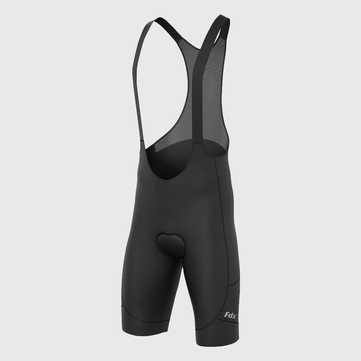 Fdx Men's Black Gel Padded Cycling Bib Shorts For Summer Best Outdoor Road Bike Short Length Bib - Duo