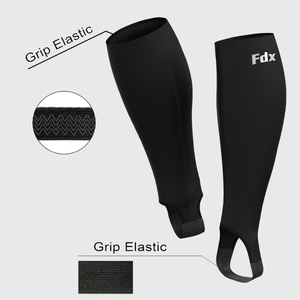 FDX Unisex Black Best Leg Elastic gripper Leg Compression Stretchable Reflective Details best for running &  gym