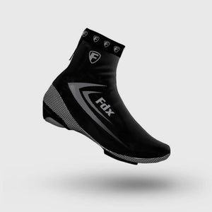 Fdx Black Cycling Shoe Covers 360° Reflective Winter Thermal Road Bike Boot Overshoes Washable