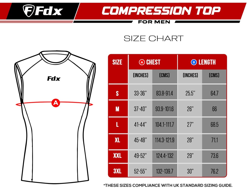 Fdx Luniron Navy Blue Men's Sleeveless Summer Base Layer Shirt