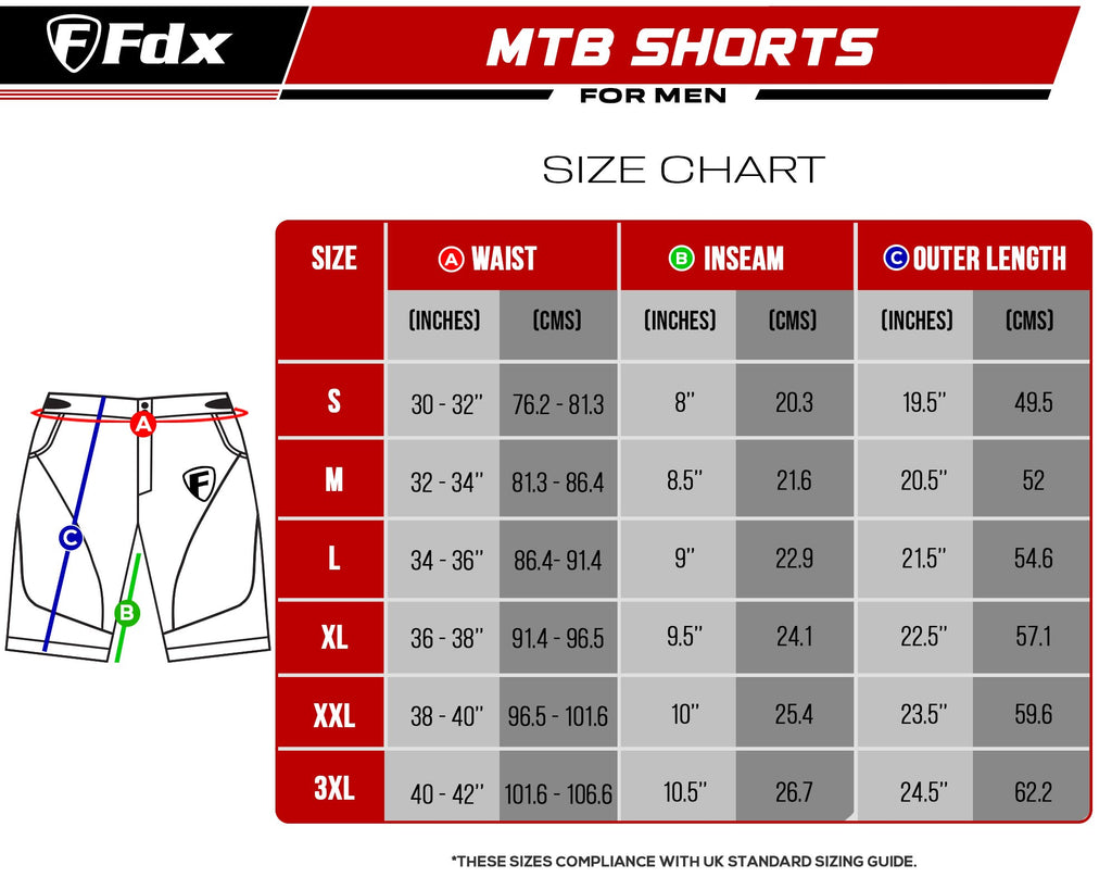 Fdx Drifter Men s Padded Summer MTB Shorts Grey FDX Sports