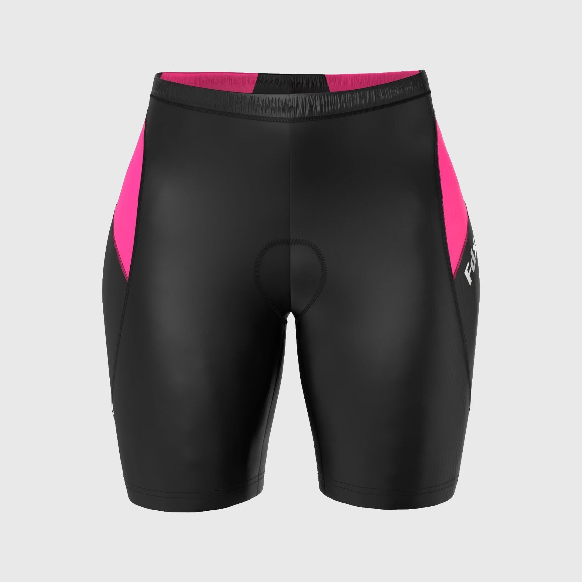 FDX Women Best Black & Pink Summer Cycling Short Anti Bac Cushion Pad Lightweight Elastic Waist band Reflective Details - Pro