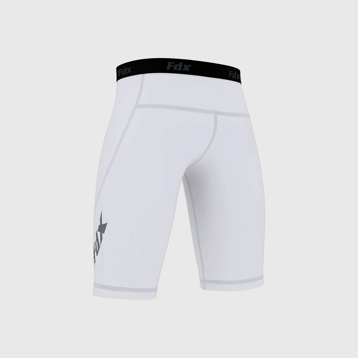 Fdx Men's White Gym Shorts Lightweight Summer Biking Shorts All Weather Quick Dry Slim Fit Compression Boxer Cycling Gear AU