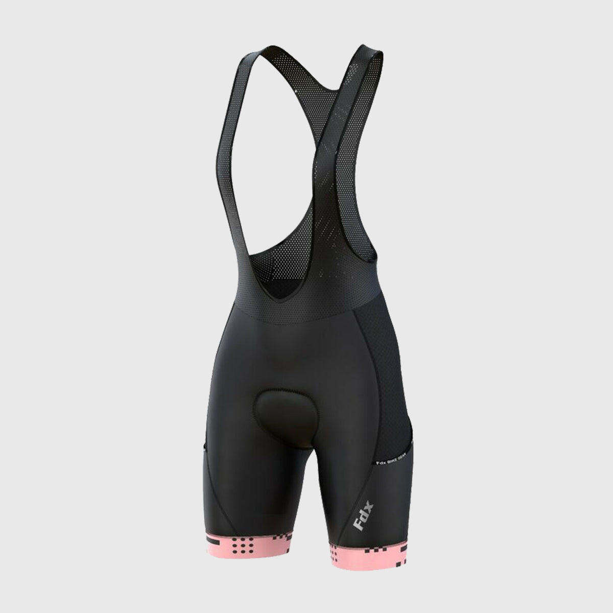 Fdx Women's Tea Pink Gel Padded Cycling Bib Shorts For Summer Best Breathable Outdoor Road Bike Short Length Bib - All Day