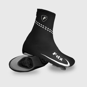 Fdx Black Cycling Shoe Covers Reflective Winter Thermal Road Bike Boot Overshoes Washable