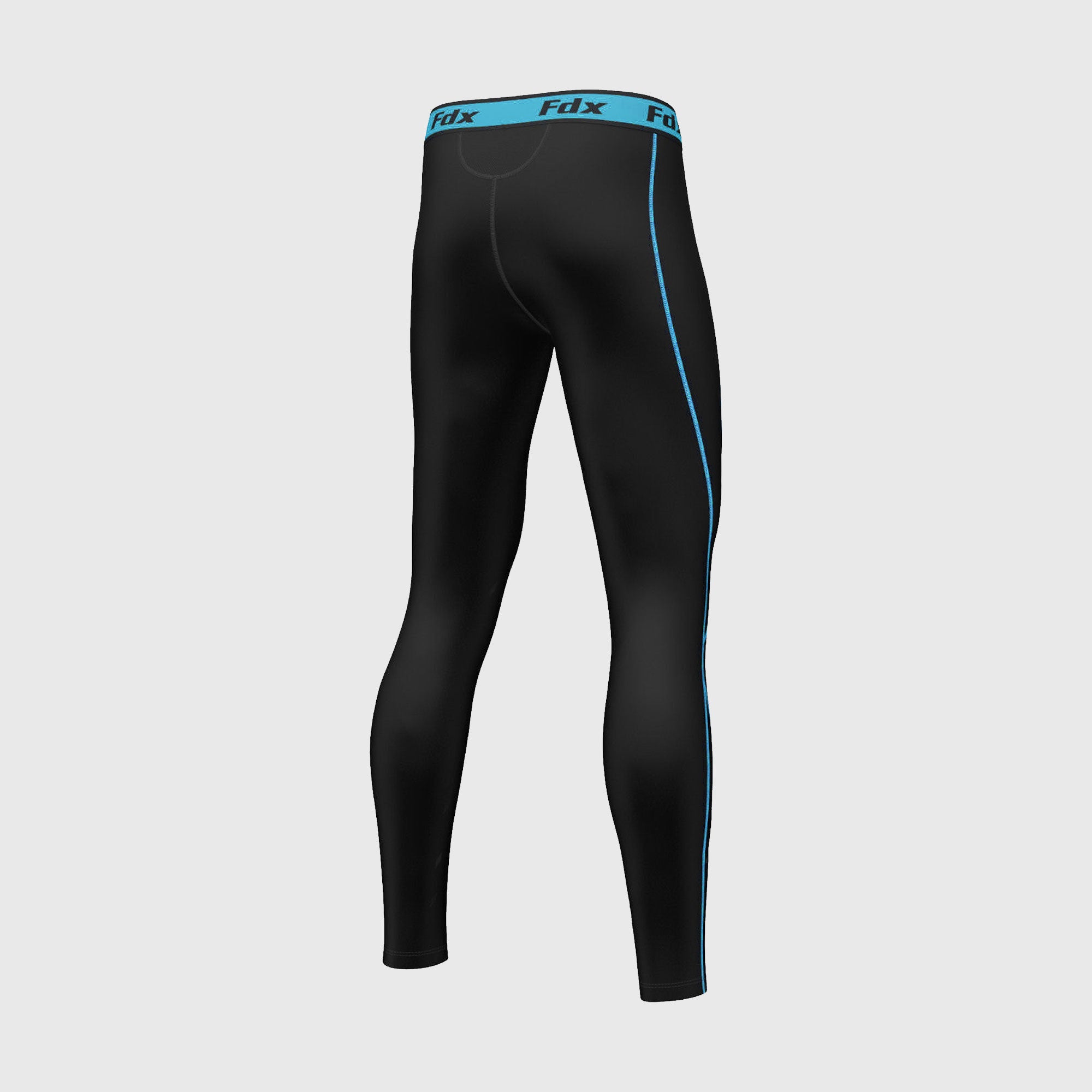 Fdx Blitz Men's All Weather Compression Tights Grey, Blue, Red