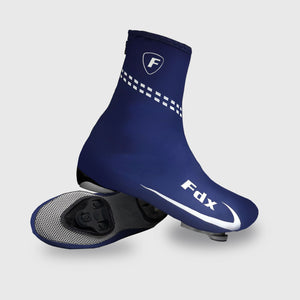 Fdx Navy Blue Cycling Shoe Covers Reflective Winter Thermal Road Bike Boot Overshoes Washable