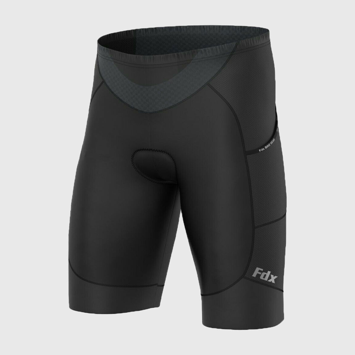 Men’s Black Cycling Shorts 3D Gel Padded comfortable road bike shorts - Breathable Quick Dry biking shorts, ultra-lightweight shorts with pockets