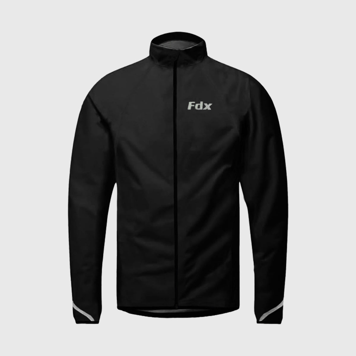 Fdx Men's Black Best Cycling Jacket for Winter Thermal Casual Softshell Clothing Lightweight, Shaver proof, Packable ,Windproof, Waterproof & Pockets