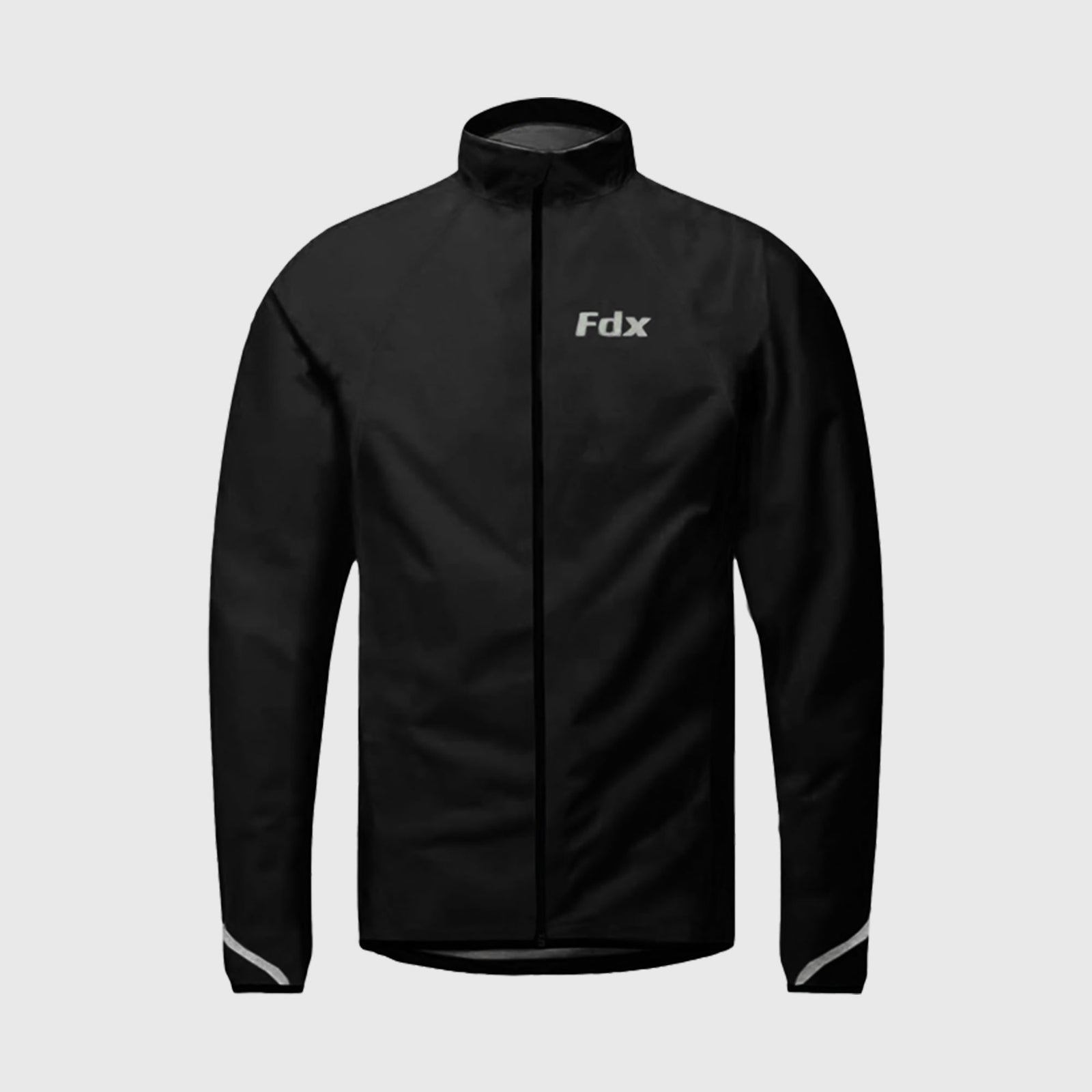 Fdx Men's Black Best Cycling Jacket for Winter Thermal Casual Softshell Clothing Lightweight, Shaver proof, Packable ,Windproof, Waterproof & Pockets
