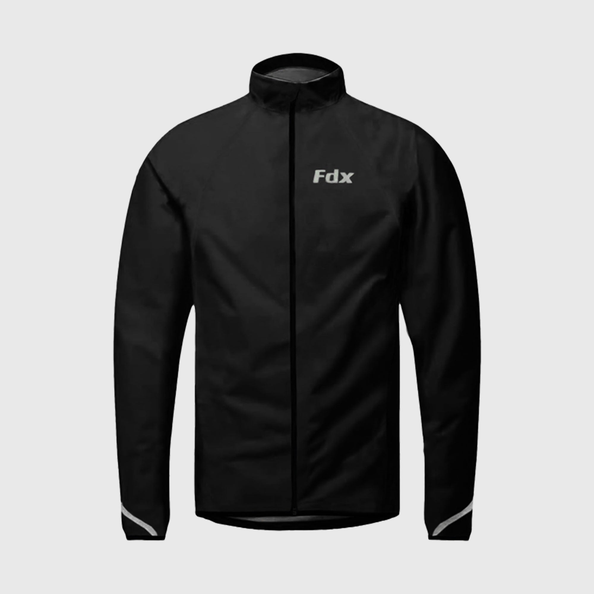 Fdx Men's Black Best Cycling Jacket for Winter Thermal Casual Softshell Clothing Lightweight, Shaver proof, Packable ,Windproof, Waterproof & Pockets