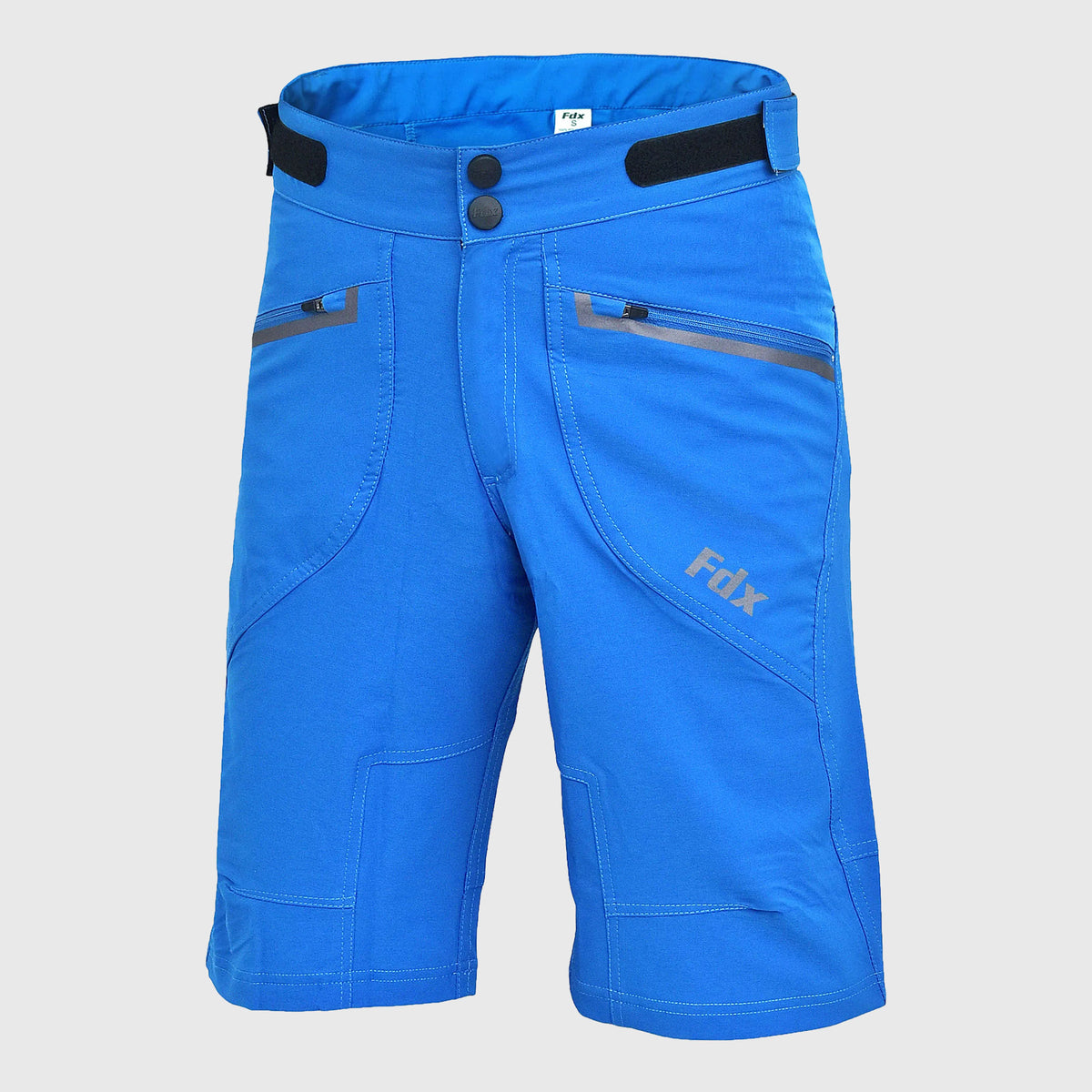 Fdx Men's Blue Cycling MTB Shorts for Summer Best Road & Mountain Bike Baggy Shorts for off Road - Nomad