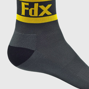 Fdx Unisex Grey Cycling Compression Socks Breathable Elasticity Mesh Panel Men Women Cycling Gear AU