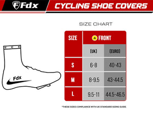 Fdx SC3 Black Cycling Shoe Covers