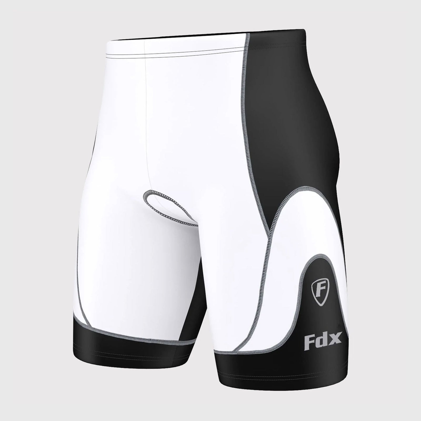 Fdx Windrift White Men's Anti-Bac Summer Cycling Shorts