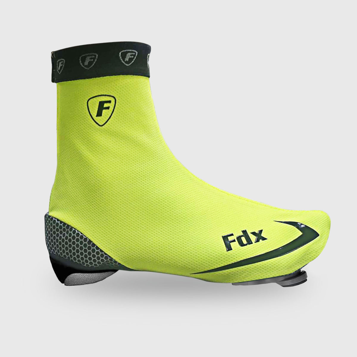 Fdx Unisex Fluorescent Yellow Cycling Over Shoe Breathable Lightweight Rainproof Hi Viz Reflective Details Men Women Cycling Gear AU
